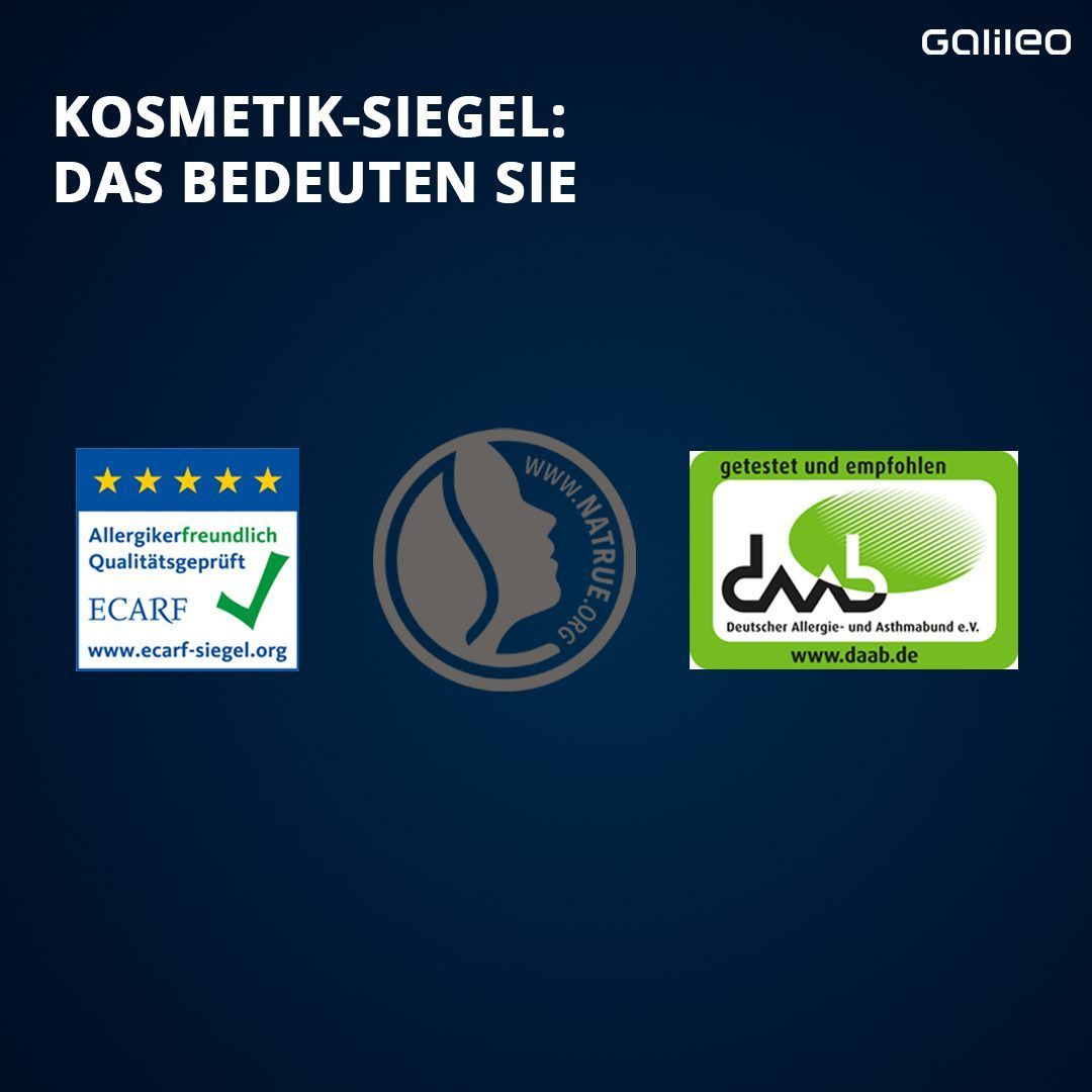 Kosmetik-Siegel Übersicht