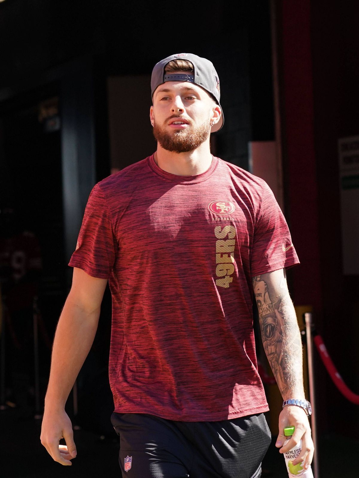 NFL, American Football Herren, USA New York Jets at San Francisco 49ers Sep 9, 2024; Santa Clara, California, USA; San Francisco 49ers wide receiver Ricky Pearsall (14) enters the field before a ga...