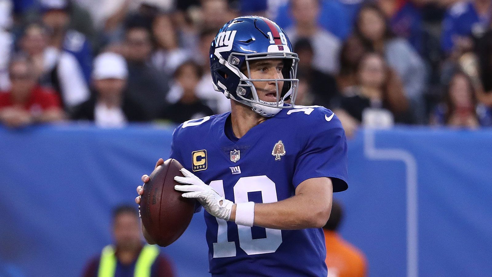 
                <strong>Platz 9 (geteilt): Eli Manning</strong><br>
                366 Touchdown-Pässe
              