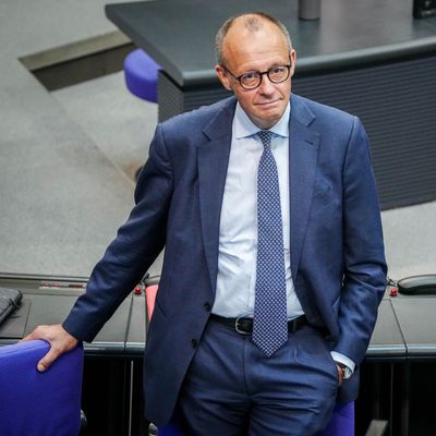 CDU-Parteichef und Unionsfraktionsvorsitzender Friedrich Merz im Bundestag