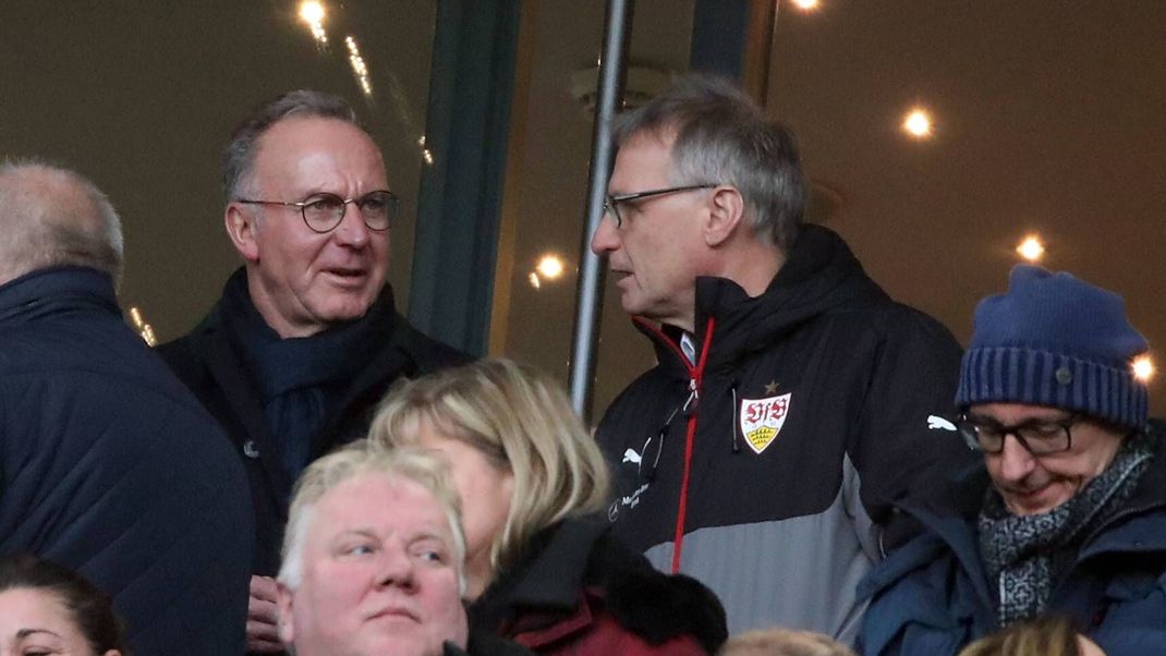 Rummenigge mit Reschke, der nach seiner Zeit in München Sportvorstand beim VfB Stuttgart wurde