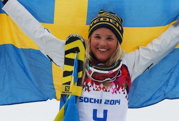 
                <strong>Ski Cross: Bronze - Anna Holmlund - Schweden</strong><br>
                Jubeln darf auch Schweden: Anna Holmlund raste zu Bronze.
              