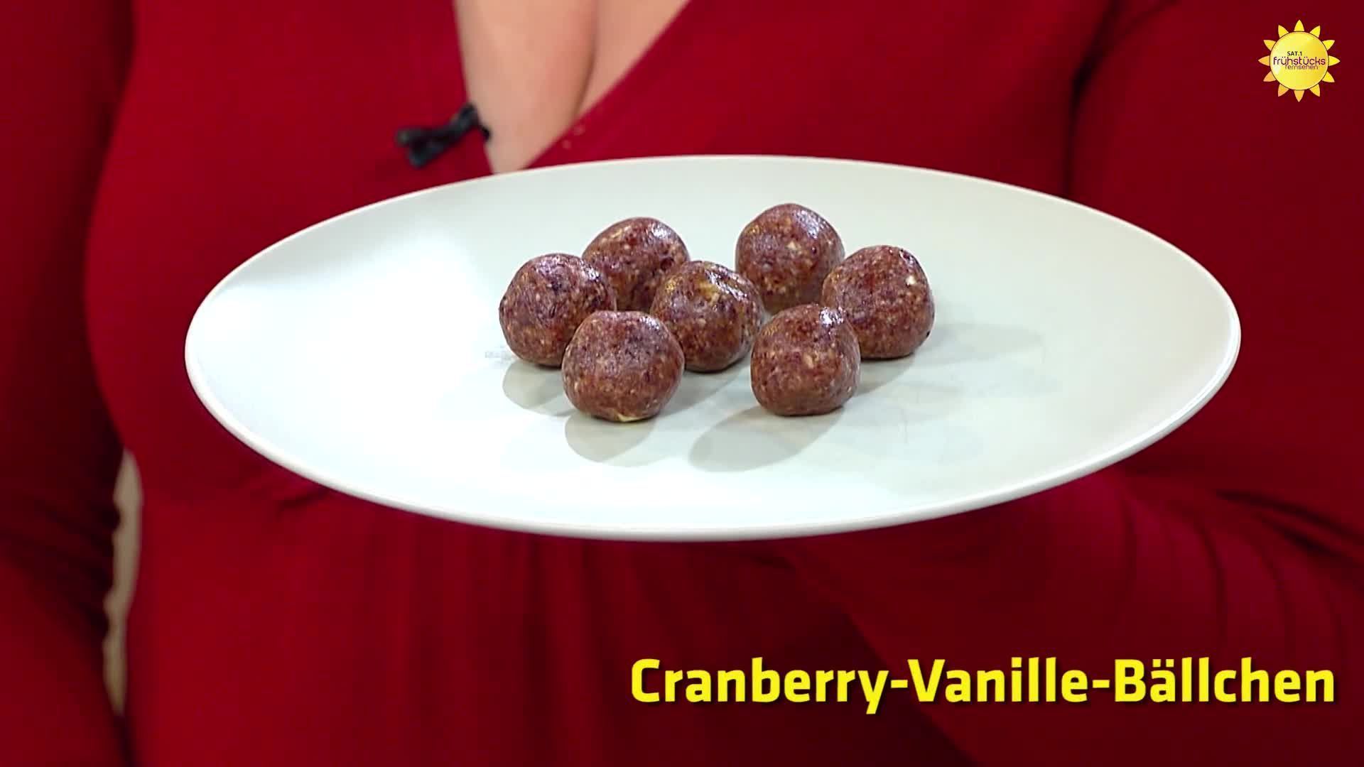 Cranberry Vanille-Bällchen