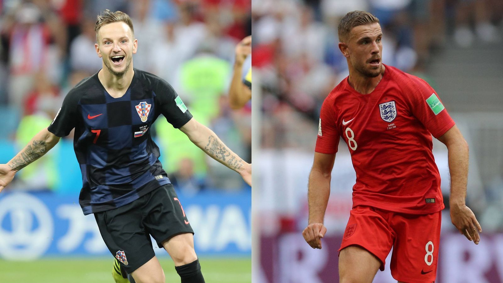 
                <strong>Ivan Rakitic vs. Jordan Henderson</strong><br>
                Rakitic ist die bessere Hälfte von Modric, beide bilden ein Traumduo, ziehen gemeinsam die Fäden, ergänzen sich perfekt. Henderson ist DER Glücksbringer der Engländer. Spielt er, verliert die Nationalmannschaft nicht, zuletzt war das bei der WM 2014 der Fall. Die Sun adelte ihn, der oft Kritik einstecken musste, in Russland als Anführer. Punkt für Rakitic.
              