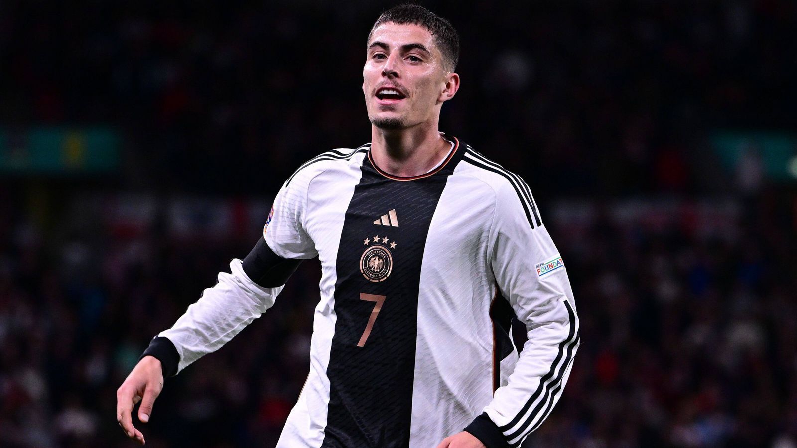 
                <strong>Kai Havertz</strong><br>
                &#x2022; Verein: FC Chelsea<br>&#x2022; Länderspiele: 30<br>&#x2022; Länderspieltore: 10<br>&#x2022; Bundesligaspiele: 118<br>&#x2022; Premier-League-Spiele: 68<br>
              