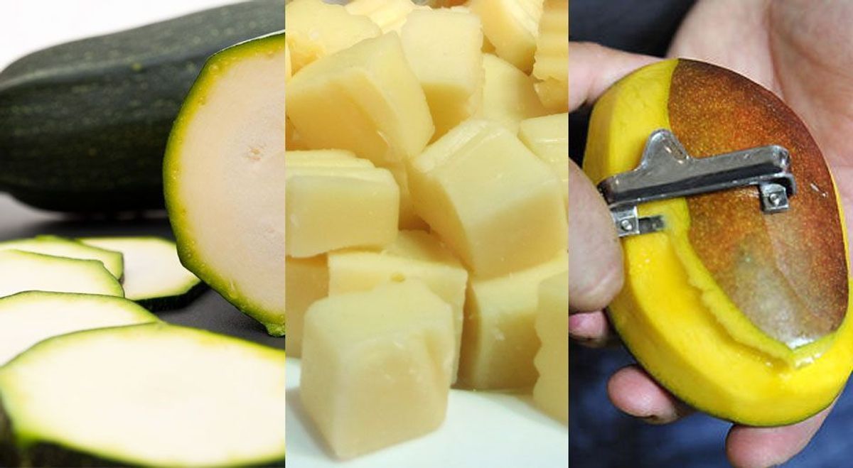 Collage-Mango-Zucchini-Käse