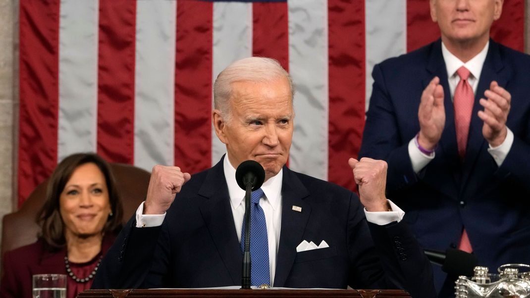 US-Präsident Joe Biden bei seiner State of the Union-Rede