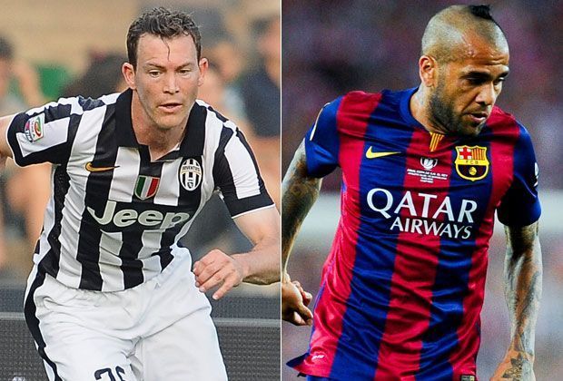 
                <strong>Stephan Lichtsteiner vs. Dani Alves</strong><br>
                Für Dani Alves ist es nicht das erste, sondern das letzte große Finale - zumindest mit Barca, der Brasilianer verlässt die Katalanen. Deshalb wird er noch einmal alles reinwerfen. Kontrahent Lichtsteiner verfügt auch über viel Erfahrung. Dennoch Punkt für Barca - Zwischenstand: 1:1. 
              