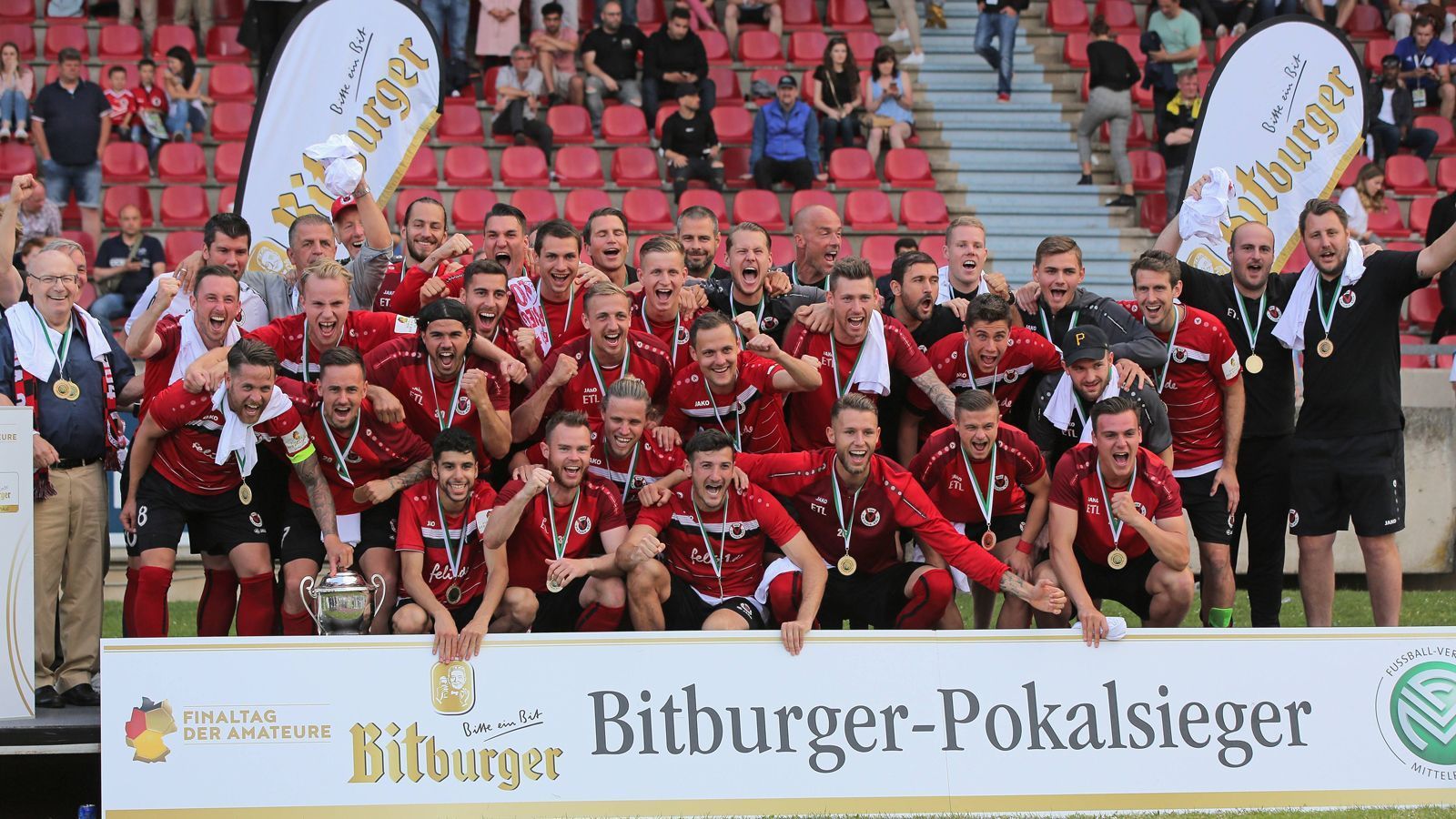 
                <strong>Viktoria Köln (4. Liga)</strong><br>
                (qualifiziert als Sieger Landespokal Mittelrhein)Liga: Regionalliga West
              
