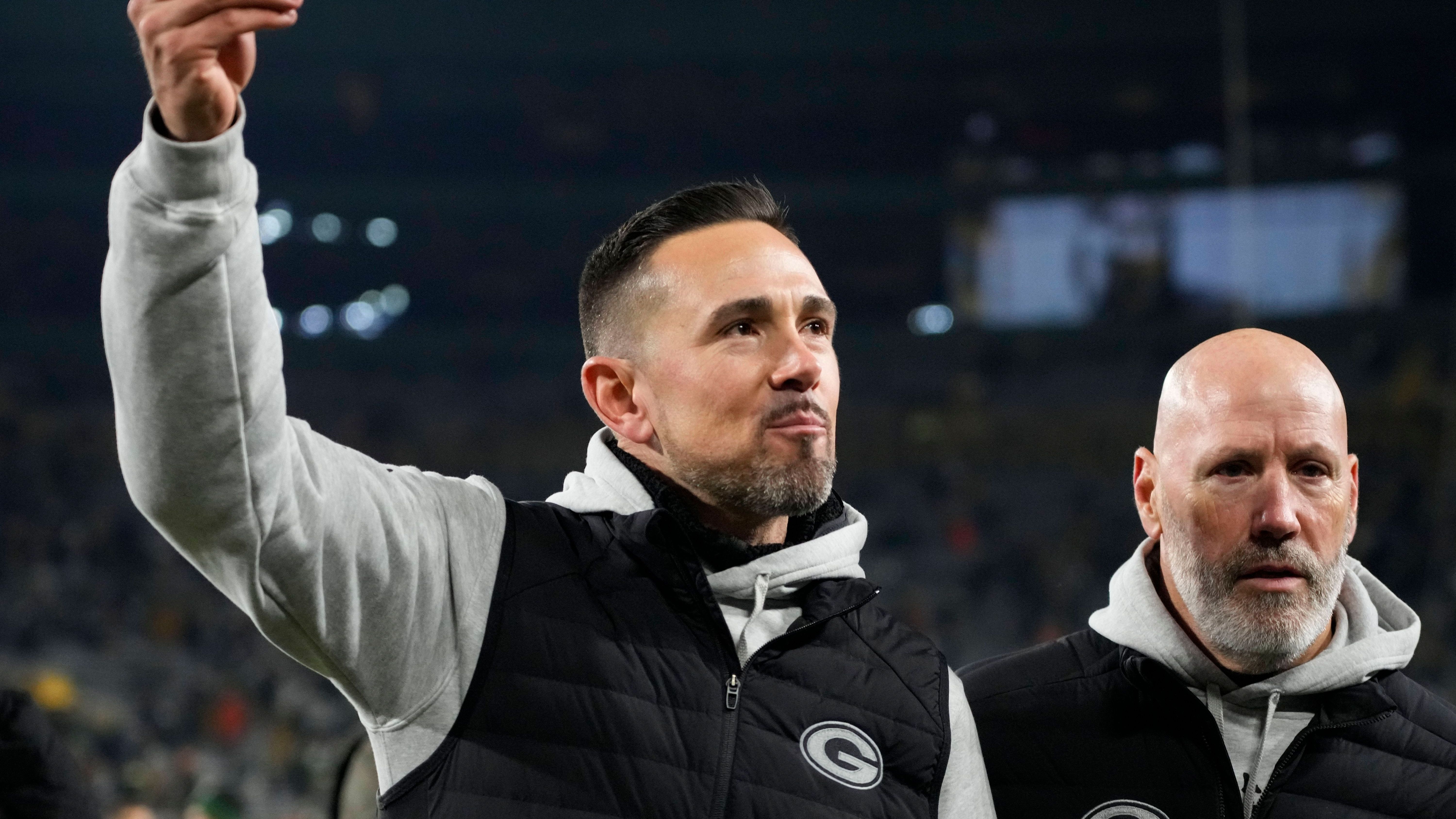 <strong>Green Bay Packers</strong><br>• Head Coach: Matt LaFleur (im Bild)<br>• Offensive Coordinator: Adam Stenavich<br>• Defensive Coordinator: Jeff Hafley<br>• Special Teams Coordinator: Rich Bisaccia<br>• General Manager: Brian Gutekunst