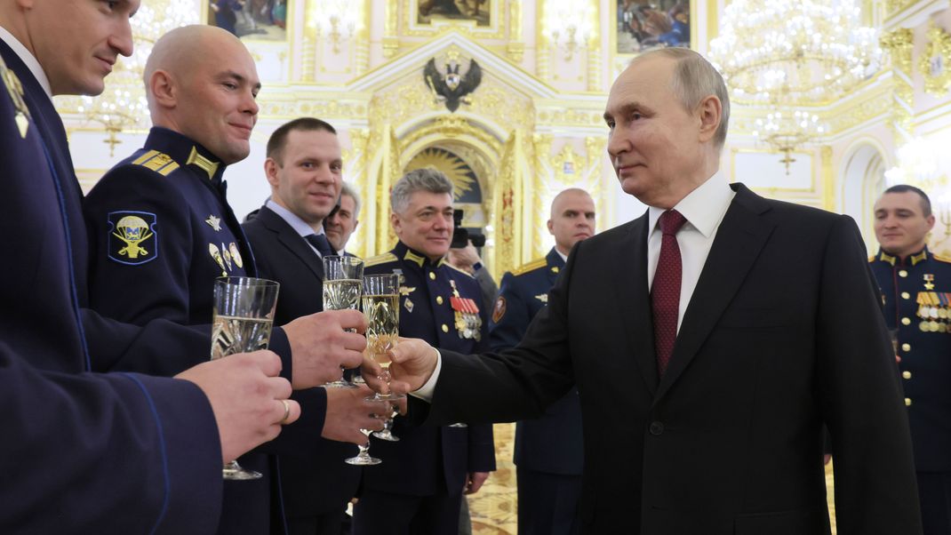 Russland Präsident Putin bei einem Empfang im Kreml