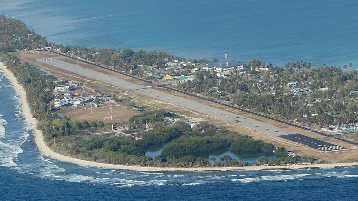 Hauptinsel des Inselstaates Tuvalu