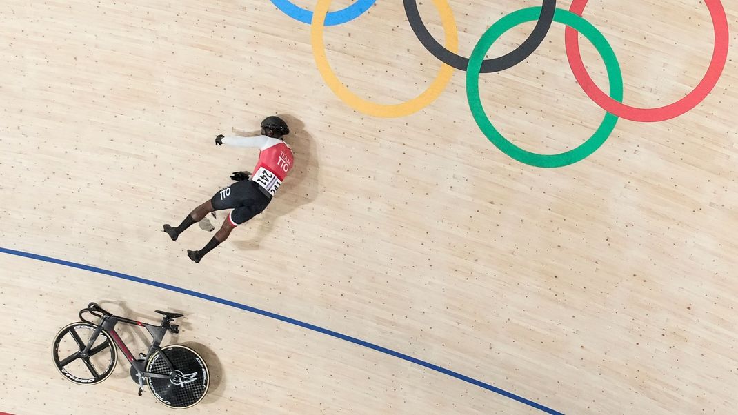 Bahnrad-Sportler Kwesi Browne schlug bei seinem Sturz mit dem Kopf auf.