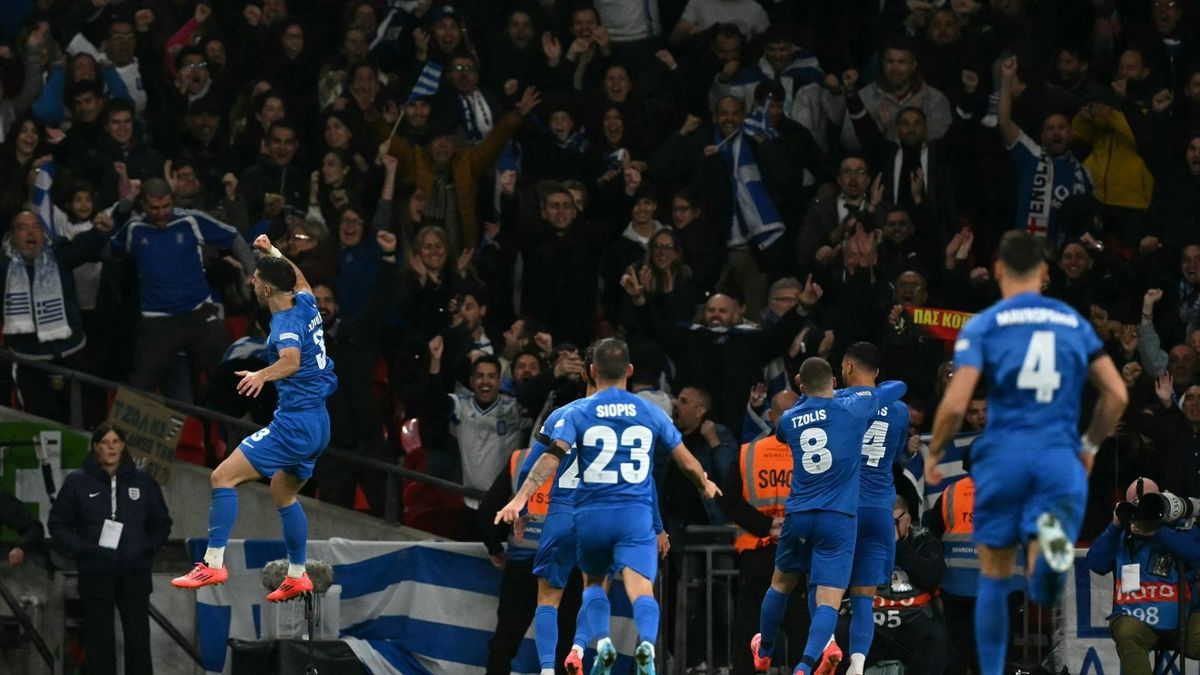 Die Griechen siegen im Wembley-Stadion