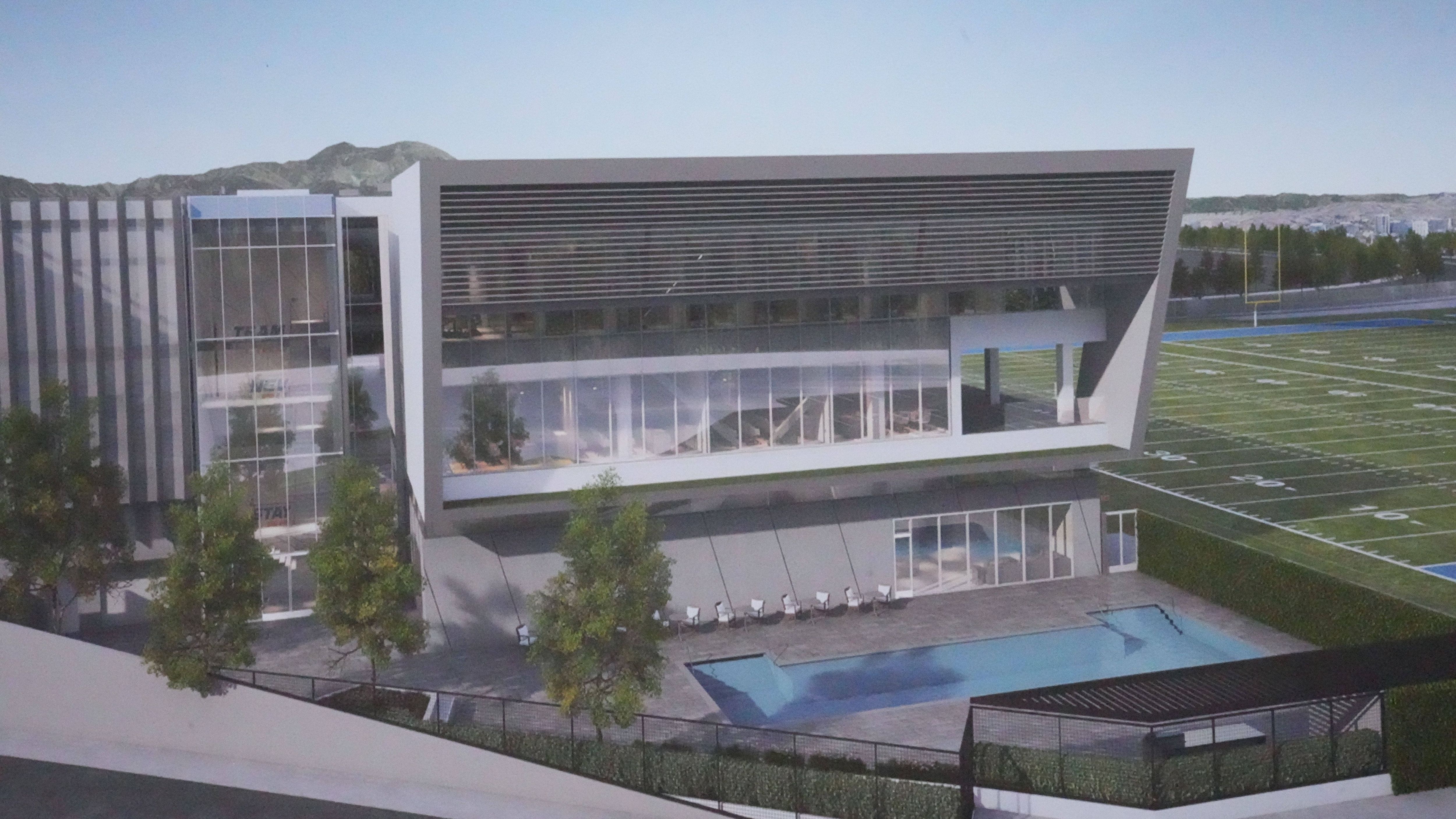 <strong>Los Angeles Chargers</strong> <br>Los Angeles Chargers Headquarters and Training Facility<br><em>Das Trainingszentrum befindet sich im Bau und soll ca. 276 Millionen US-Dollar kosten</em>