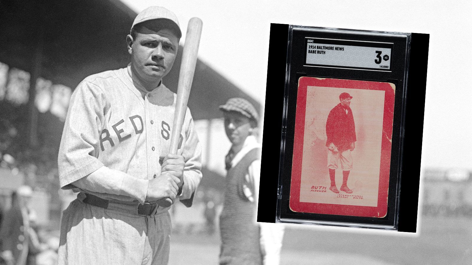 <strong>Baseball-Sammelkarte geht für 7,2 Millionen Dollar über den Tisch</strong><br>Eine Sammelkarte der Baltimore News aus dem Jahr 1914 mit einem 19-jährigen Babe Ruth als Rookie wurde am Montag für 7,2 Millionen US-Dollar verkauft. Es ist die dritthöchste Summe, für die eine Sport-Sammelkarte jemals über den Tisch ging. Die Karte befand sich zuvor 107 Jahre in den Händen einer einzigen Familie...