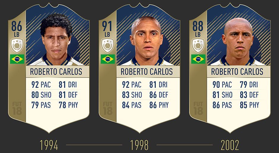 
                <strong>Roberto Carlos</strong><br>
                Viele legendäre Linksverteidiger gab es in FIFA 17 nicht. Und auch in FIFA 18 ist Carlos bisher der einzige Spieler, der diese Position besetzt.
              