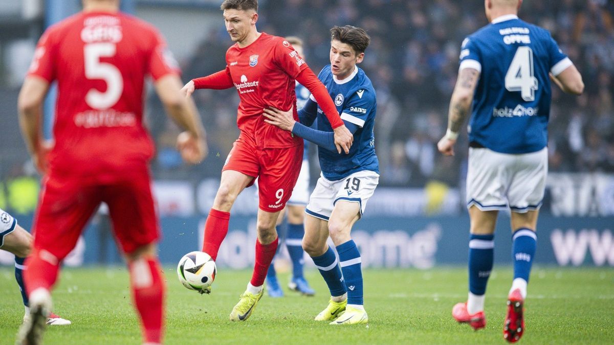 Bielefeld und Haching liefern sich ein wildes Duell