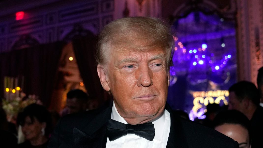 Der frühere Präsident Donald Trump an Silvester in Mar-a-Lago in Palm Beach.