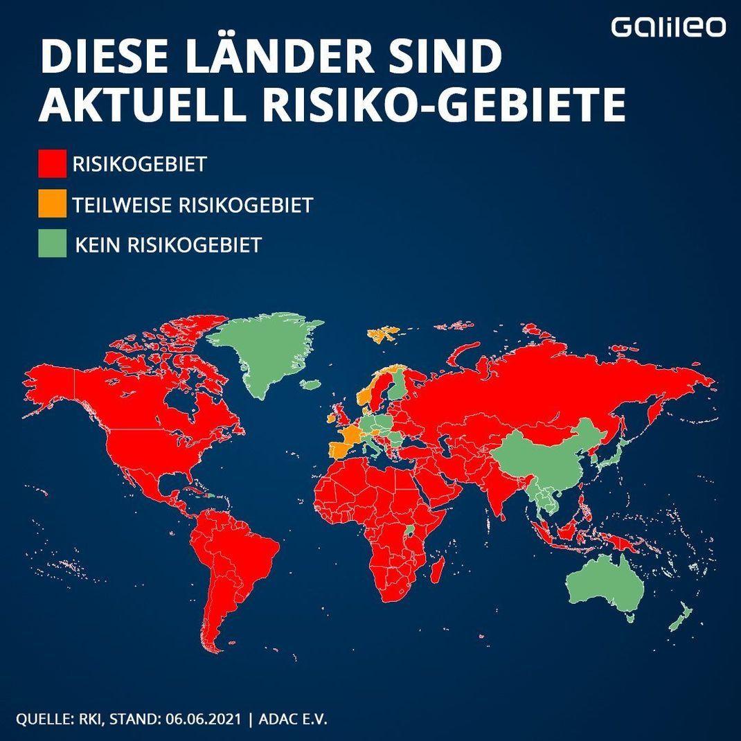 Diese Länder sind aktuell Risiko-Gebiete
