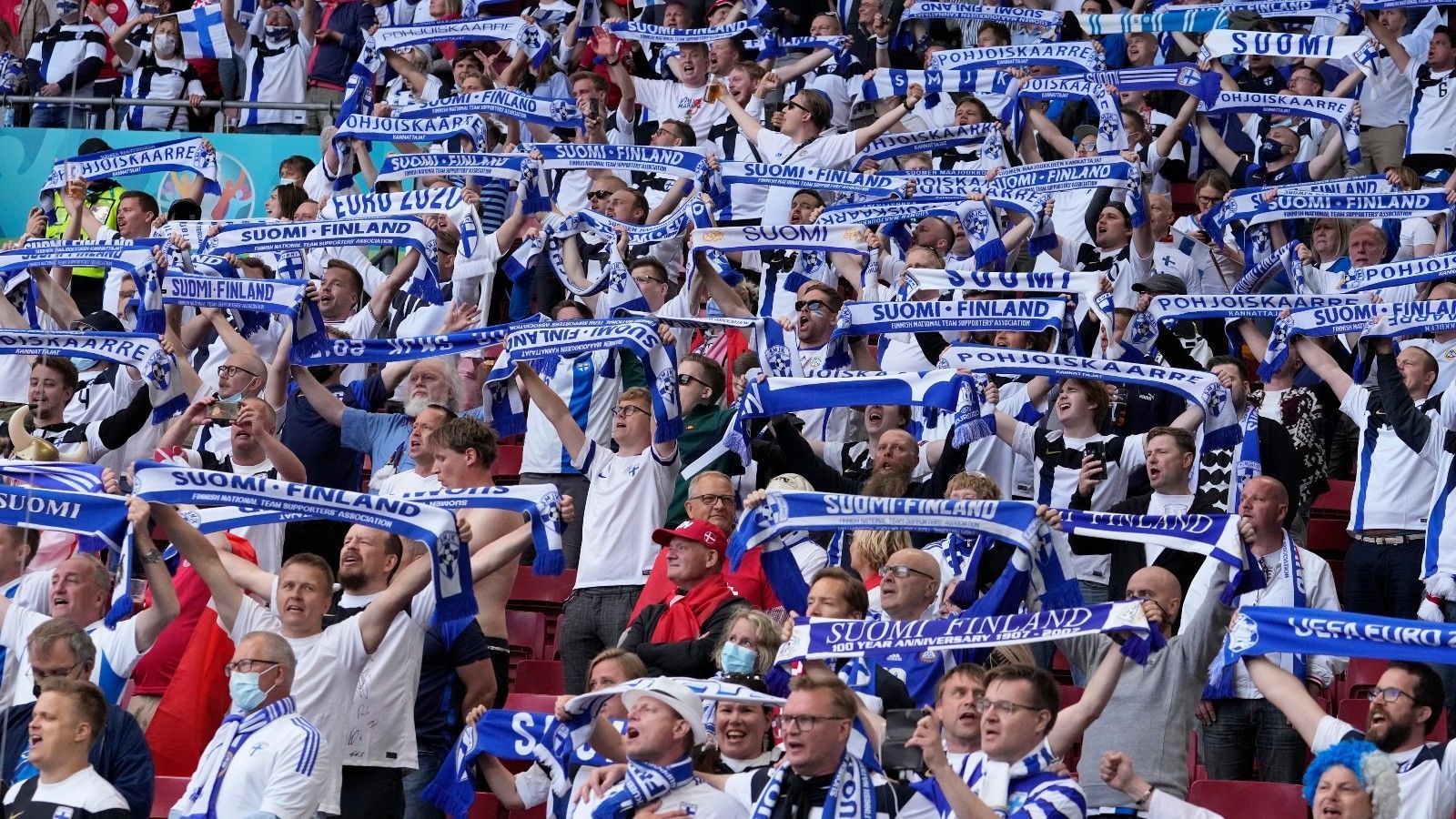 
                <strong>Finnische Fans zahlreich vertreten</strong><br>
                In der Arena in der dänischen Hauptstadt sind die Finnen zwar in der Unterzahl, dennoch sind sie zahlreich vertreten.
              