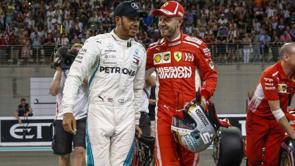 Vettel und Hamilton tauschten nach dem Rennen ihre Helme