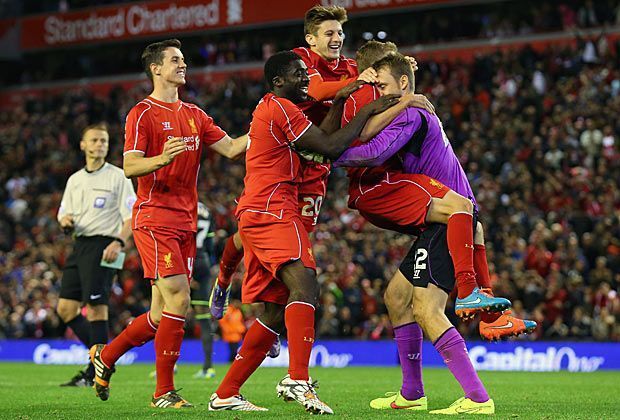 
                <strong>30 Elfmeter in Liverpool</strong><br>
                Beim FC Liverpool bricht nach diesem Marathon-Elfmeterschießen der Jubel aus. Keeper Simon Mignolet ist der gefeierte Mann! Ein denkwürdiger Sieg, der in Liverpool wohl noch lange in Erinnerung bleiben wird.
              