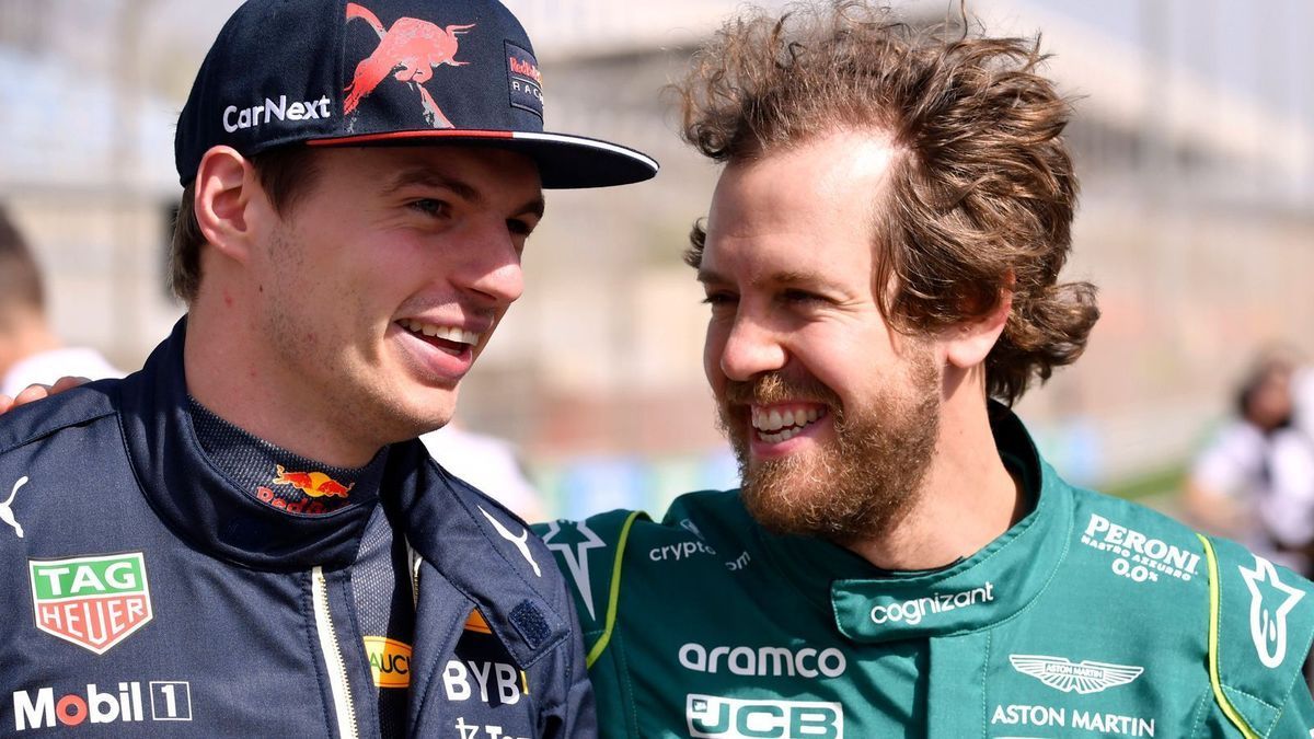 Max Verstappen und Sebastian Vettel