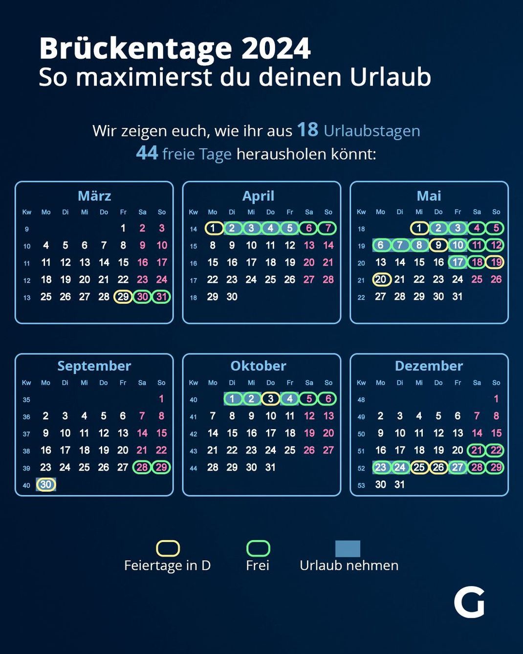 Feiertage 2024 im Überblick Wer hat wann frei?