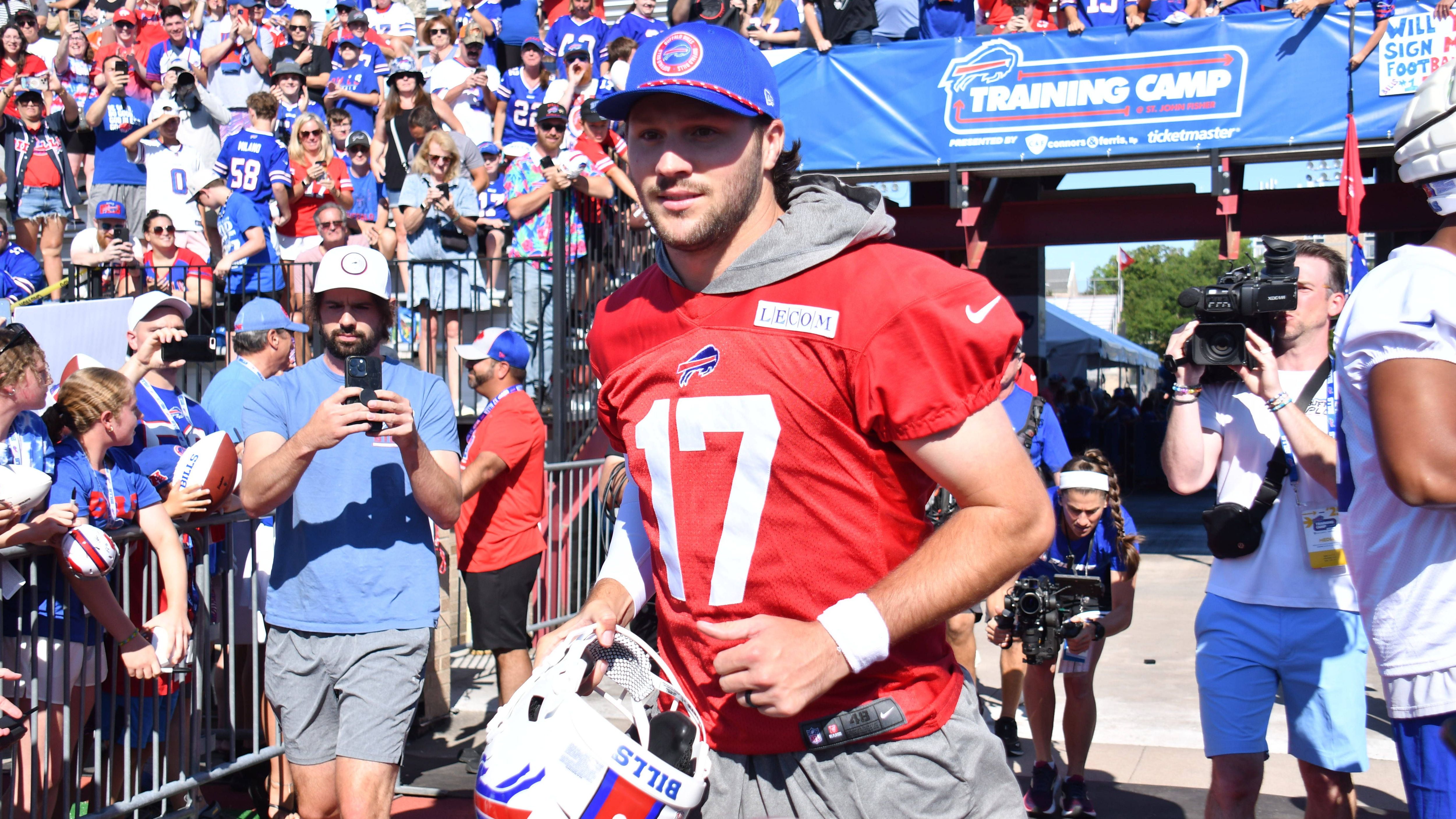 <strong>Josh Allen</strong><br>Position: Quarterback<br>Team: Buffalo Bills<br>Rating in Madden 25: 92