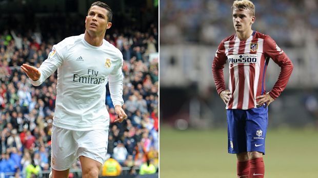 
                <strong>Angriff: Cristiano Ronaldo vs. Antoine Griezmann - Real 6:7 Atletico</strong><br>
                Angriff: Cristiano Ronaldo vs. Antoine Griezmann. Die Superstars im direkten Leistungscheck. Griezmann gehört mit 29 Scorer-Punkten sicherlich zu den Senkrechtstarten dieser Spielzeit. Cristiano Ronaldo toppt diese Leistung dennoch Jahr für Jahr. Aktuell steht der Portugiese bei 66 Scorer-Punkten! Punkt für die Königlichen! Real vs. Atletico 6:7 
              