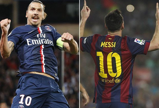 
                <strong>Torbeteiligung</strong><br>
                Durch Ibrahimovic' Verletzung in dieser Saison nehmen wir nur die Zahlen aus der vergangenen Spielzeit. Hier steht "Ibrakadabra" vor Messi. Der PSG-Star war 2013/2014 an 43 % aller Tore der Franzosen beteiligt. Messi "nur" an 40 %  für Barca. 
              