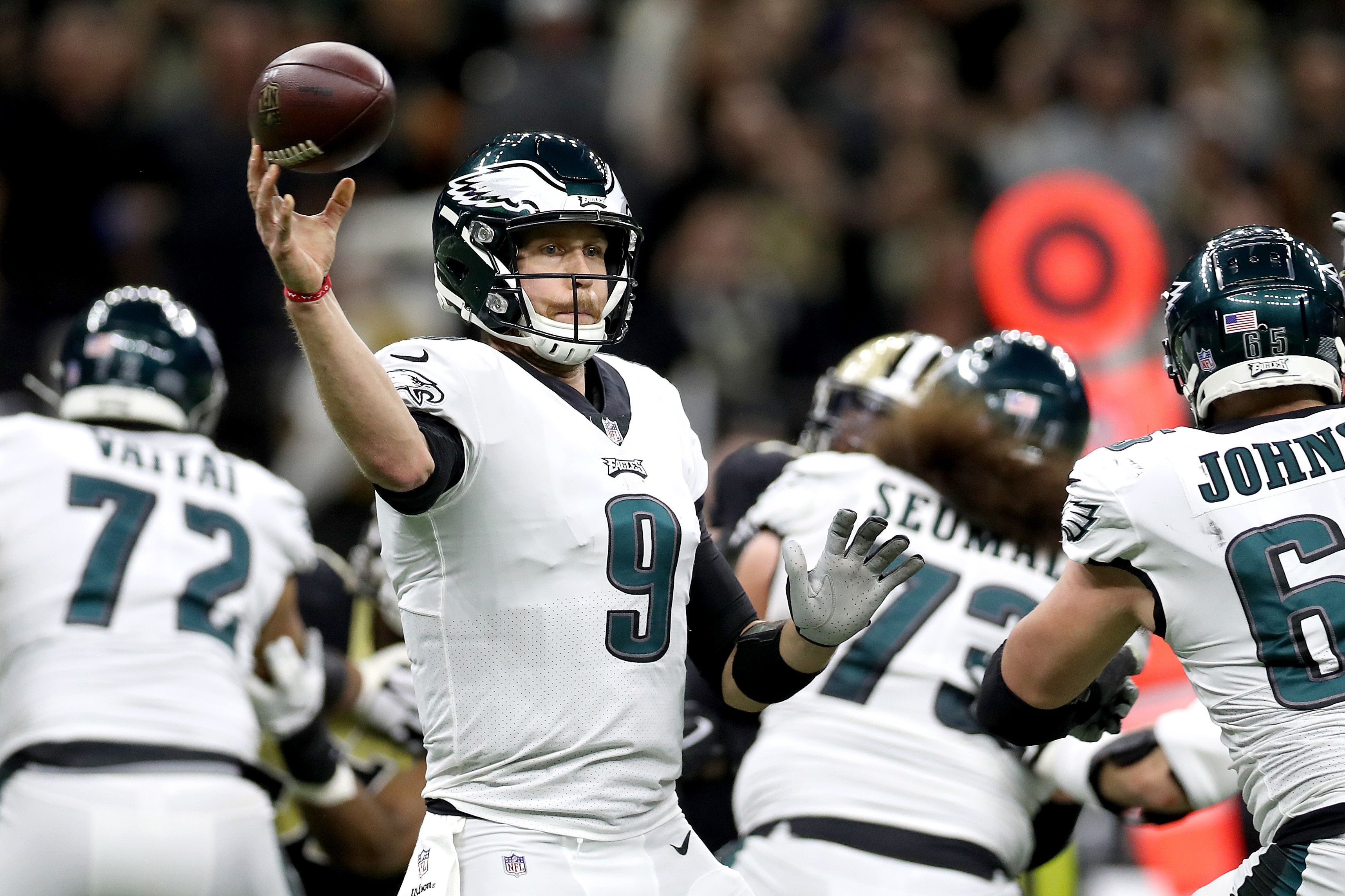 
                <strong>Platz 8 (geteilt): Philadelphia Eagles - 23 Siege</strong><br>
                
              