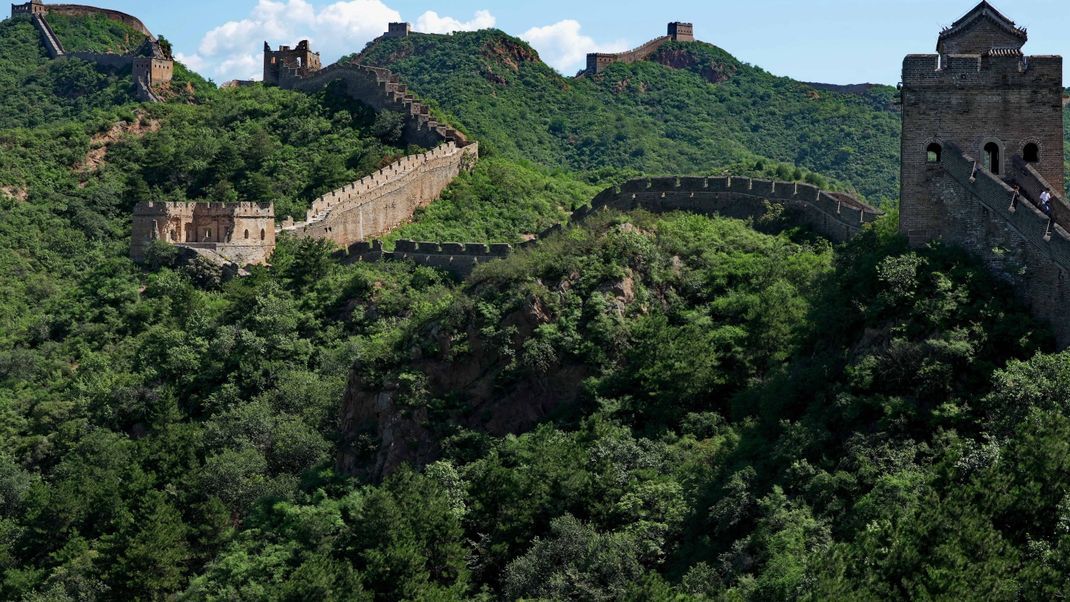 Ein Teil der Chinesischen Mauer wurde bei Bauarbeiten "irreversibel" beschädigt.