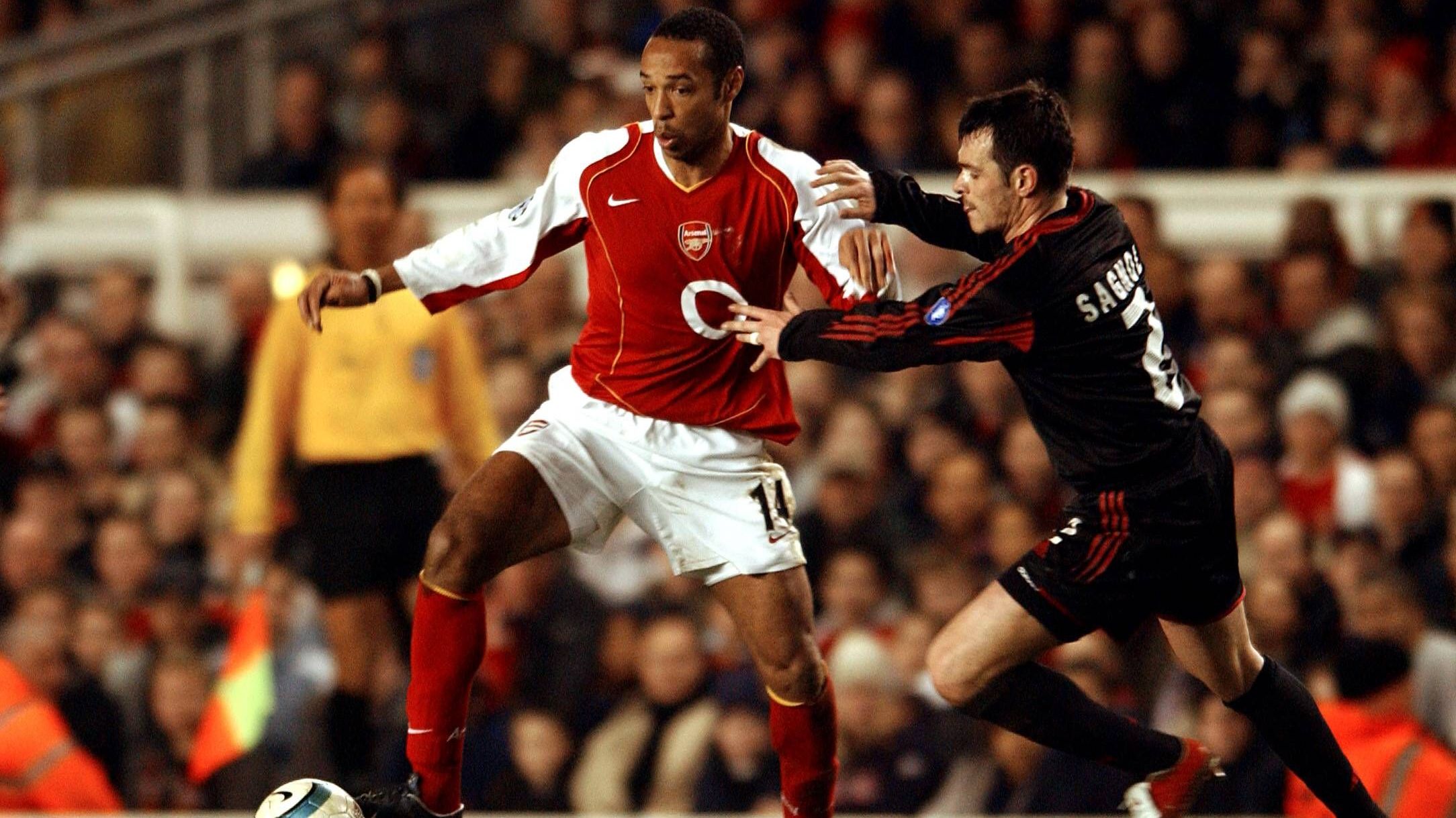 <strong>Achtelfinale 04/05: FC Arsenal - FC Bayern 1:0<br></strong>Das Tor von Henry war im Rückspiel letztlich zu wenig für den englischen Hauptstadtklub, der ein hart geführtes Spiel (7 Gelbe) zwar gewann, aber in der Schlussphase vergeblich anlief. Die Münchner zogen eine Runde später gegen Arsenals Lokalrivalen Chelsea den Kürzeren.