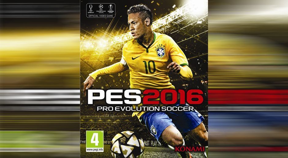 
                <strong>PES 2016</strong><br>
                2016 war Neymar noch alleine auf dem Cover. Dabei trug er nicht das Vereinstrikot, sondern die Farben der brasilianischen Nationalmannschaft.
              