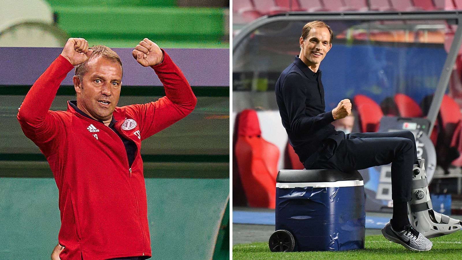 
                <strong>Hansi Flick vs. Thomas Tuchel</strong><br>
                Genau wie im Duell an der Seitenlinie. Für beide ist es das erste Champions-League-Finale als Trainer, beide sind mit taktischen Meisterleistungen ins Endspiel eingezogen. Zwar wird nur einer am Ende auch den Henkelpott holen. Im direkten Duell gibt es aber ein Remis: Endstand 11:6 für den FC Bayern
              