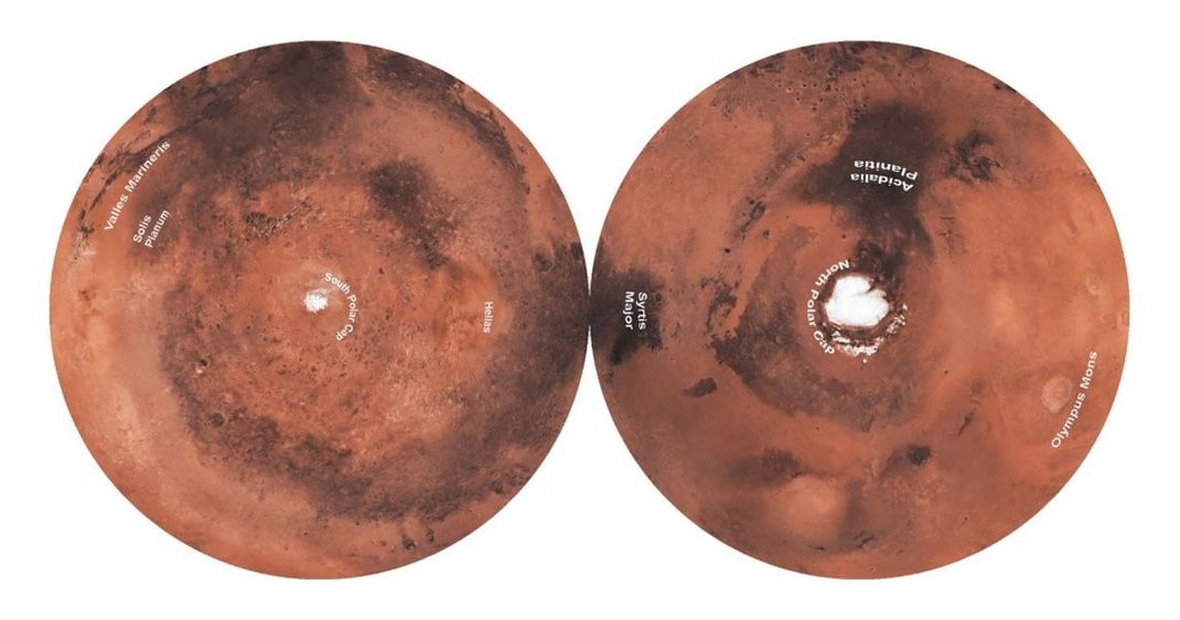 Mit der neuen Projektion lassen sich auch die Oberflächen von anderen kugelförmigen Himmelskörpern abbilden, etwa Planeten. Daher haben die Forscher in ihrer Studie gleich Karten für den Mond, Mars und Saturn mitgeliefert.