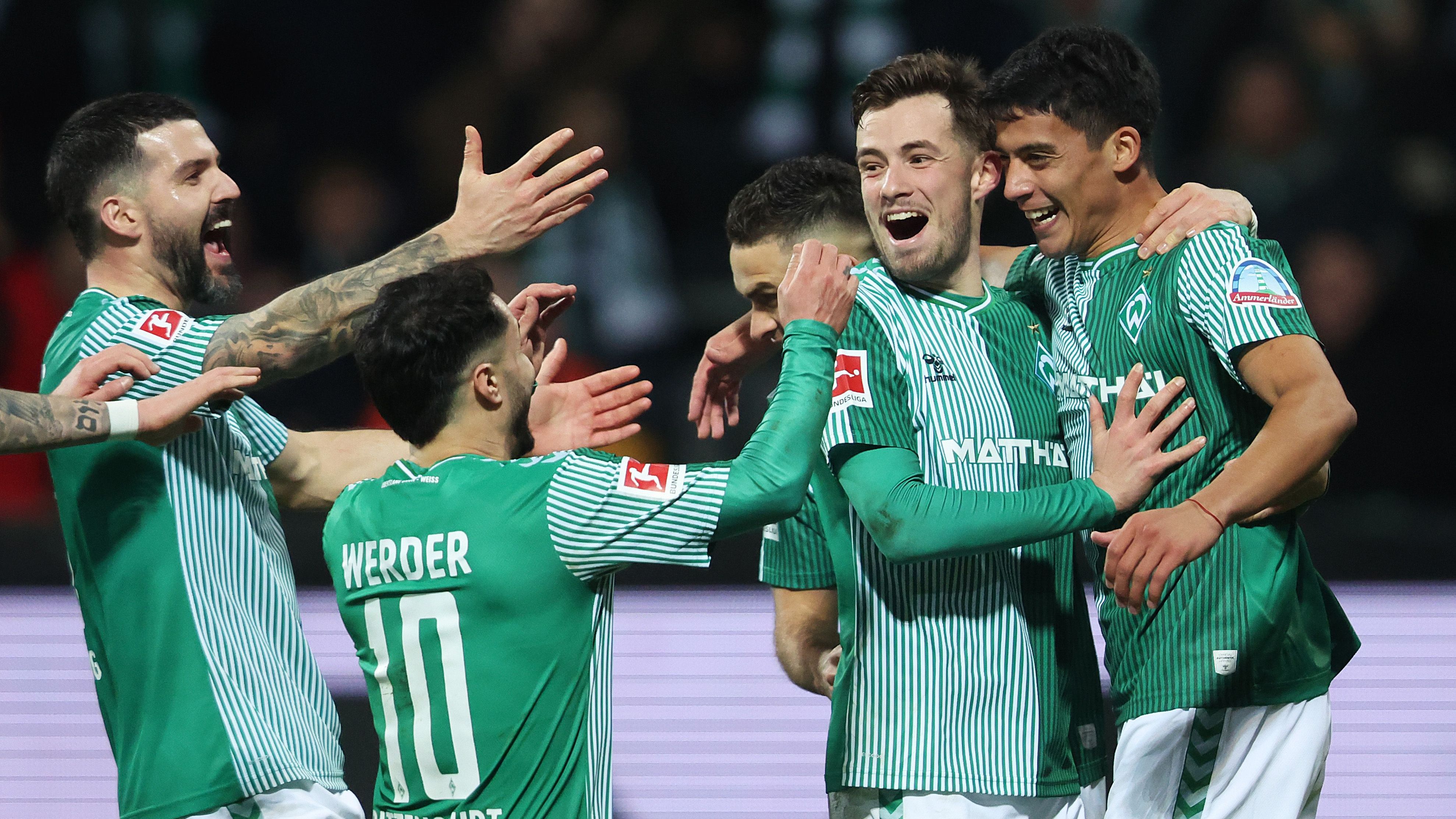 <strong>SV Werder Bremen</strong><br>Aktuelle Platzierung: 12.<br>Mögliche Platzierungen: 6. - 18.<br>Restprogramm: Leverkusen, Stuttgart, Augsburg, Gladbach, Leipzig, Bochum