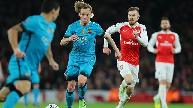 
                <strong>Ivan Rakitic</strong><br>
                Ivan Rakitic: Wirkte zu Beginn etwas fahrig und hatte ein paar schnelle Ballverluste. Der Kroate steigerte sich im Laufe der Partie und ordnete das Spiel der Katalanen. Insgesamt eine mäßige Leistung des Ex-Schalkers. ran.de-Note: 3-
              