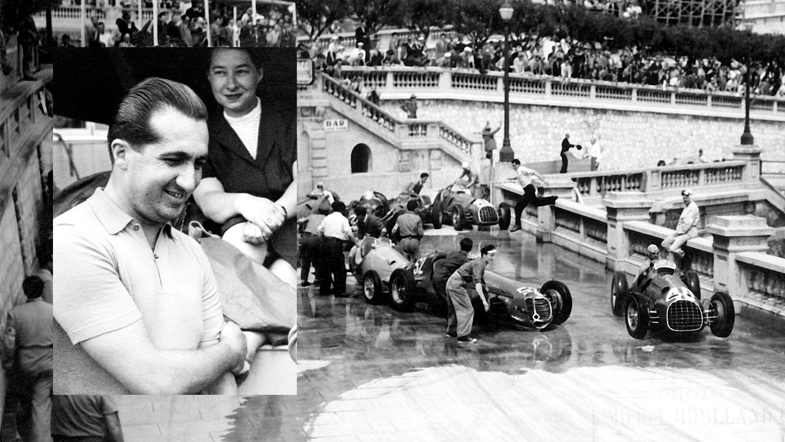 
                <strong>1955: Ascari macht Abflug ins Hafenbecken</strong><br>
                Es war eines der verrücktesten Rennen in Monaco. Alberto Ascari war zu dieser Zeit neben Juan Manuel Fangio der große Star der Formel 1. 1952 und 53 wurde der extrem abergläubige Italiener Weltmeister. Sein Vater Antonio verlor sein Leben bereits 1925 auf der Rennstrecke und auch Alberto verunglückte wenige Tage nach dem Monaco-Rennen 1955 tödlich in Monza. Dabei sprang er in Monte Carlo dem Tod noch von der Schippe. Mit viel zu hoher Geschwindigkeit bretterte er aus dem Tunnel und nahm auf seinem Weg Holzbretter, Sandsäcke und Strohballen mit. Schließlich stürzte er mit seinem Lancia ins Hafenbecken. Nach kurzem Bangen tauchte Ascari auf und wurde von Helfern an Land gezogen. Nur vier Tage später geschah dann der folgenschwere Crash in Monza.
              