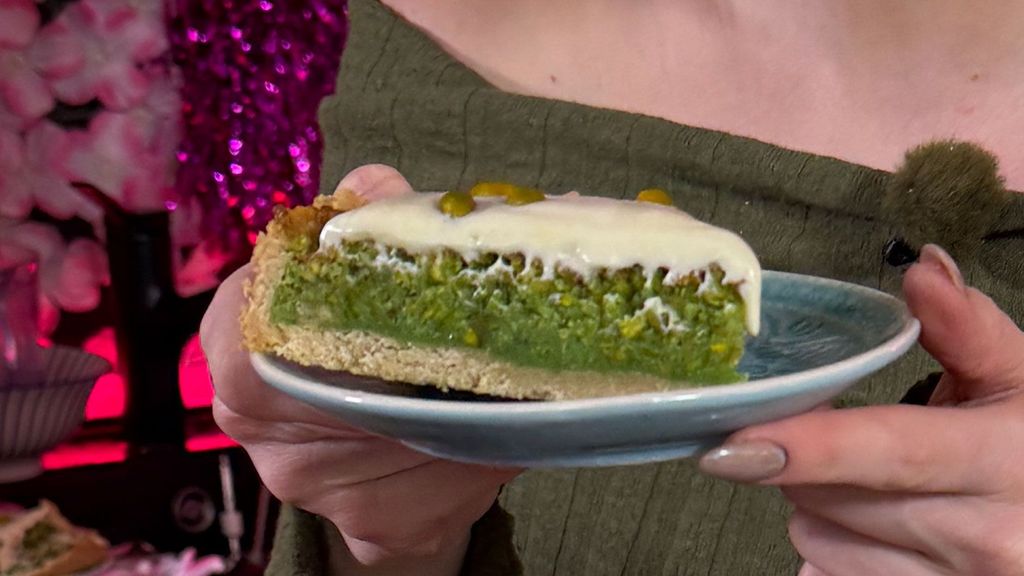 Lynns Pistazien-Pie mit weißer Schokolade