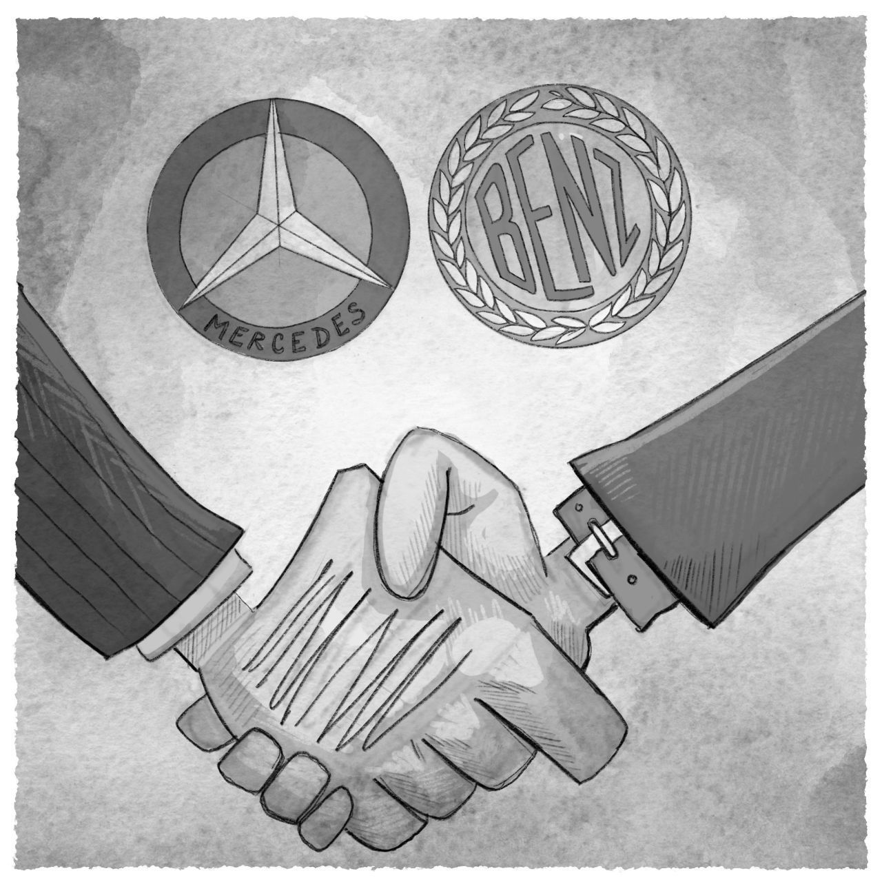 Im Jahr 1926 fusionierten die Firmen der Autoerfinder Gottlieb Daimler und Carl Benz zu Daimler-Benz.