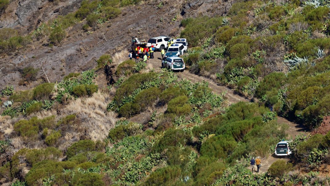 Freiwillige und Polizei suchten fieberhaft nach Jay - hier in der Schlucht von Masca auf Teneriffa.


