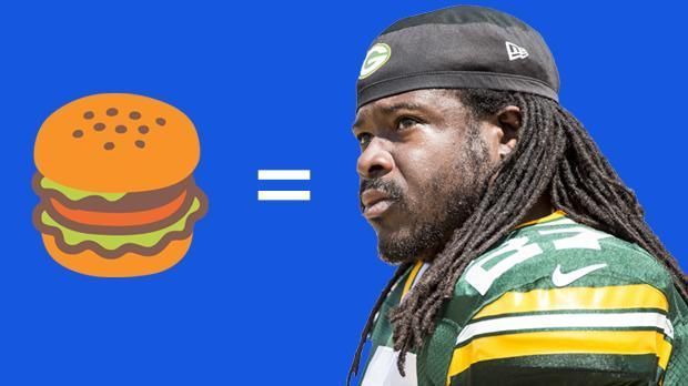 
                <strong>5. = Eddie Lacy</strong><br>
                Der Running Back hat nach vermehrten Gewichtsproblemen den Spitznamen "Fat Eddie" bekommen. 
              