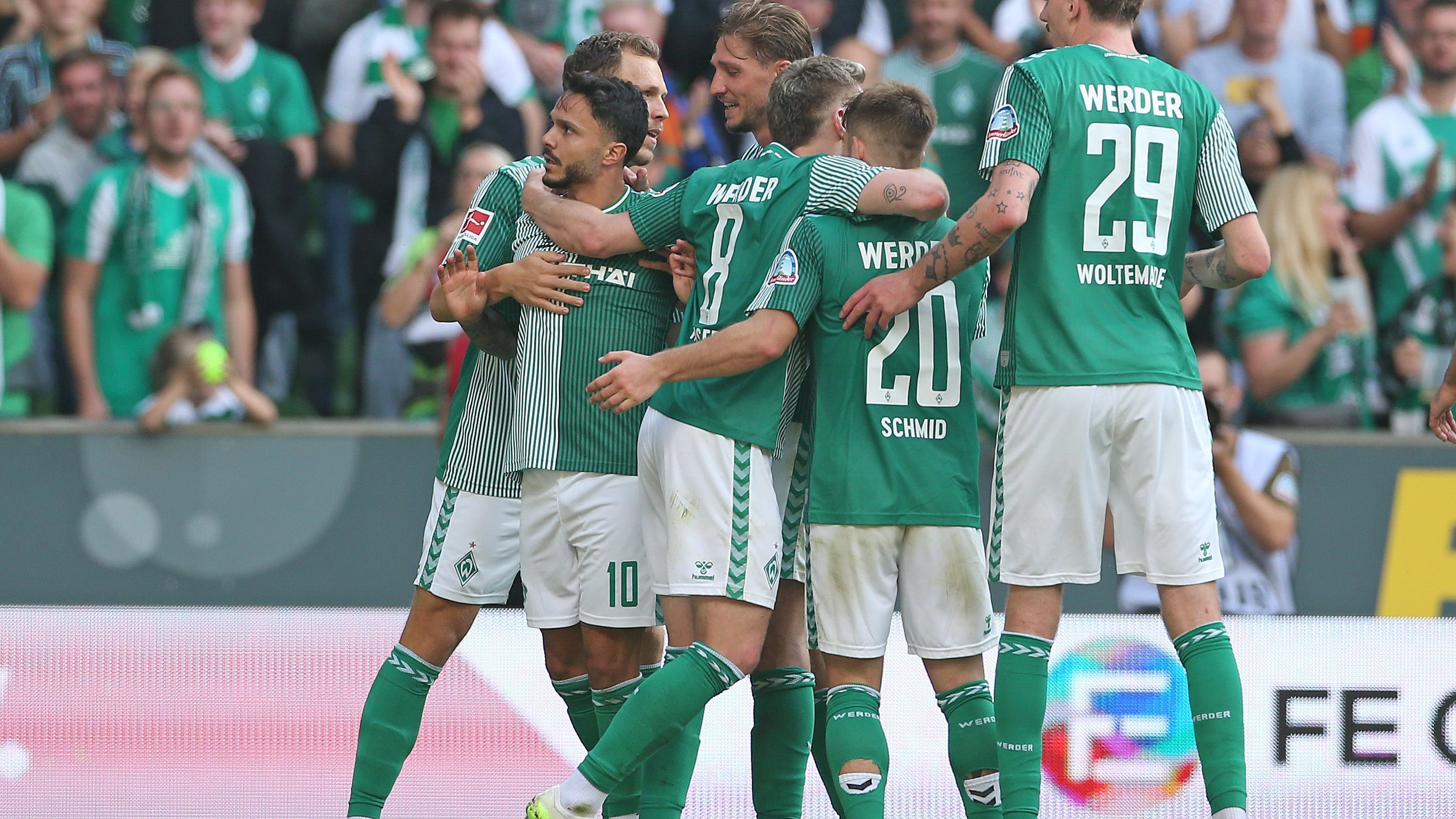 <strong>Platz 15: SV Werder Bremen</strong><br>Beraterprovisionen: 20,94 Millionen Euro<br>geschätzter Transferumsatz: 154,43 Millionen Euro