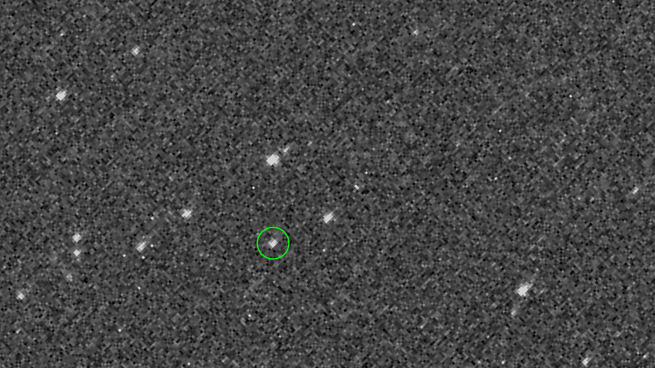 Das erste Bild von Bennu, das die Sonde geschossen hat. Hier wird klar, wie anspruchsvoll die Reise zu einem Asteroiden ist.