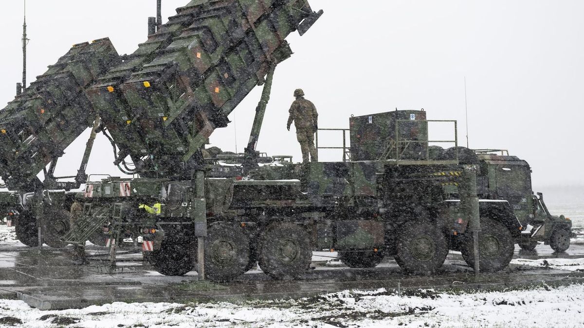 Deutschlands Flugabwehrsystem Patriot in Polen