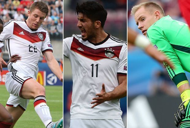 
                <strong>Portugal gegen Deutschland: Die Einzelkritik</strong><br>
                Im Halbfinale der Europameisterschaft kommt die deutsche U21 gegen Portugal heftig unter die Räder. Der Traum vom Titel ist schon zur Halbzeit ausgeträumt - ran.de zeigt die Einzelkritik!
              