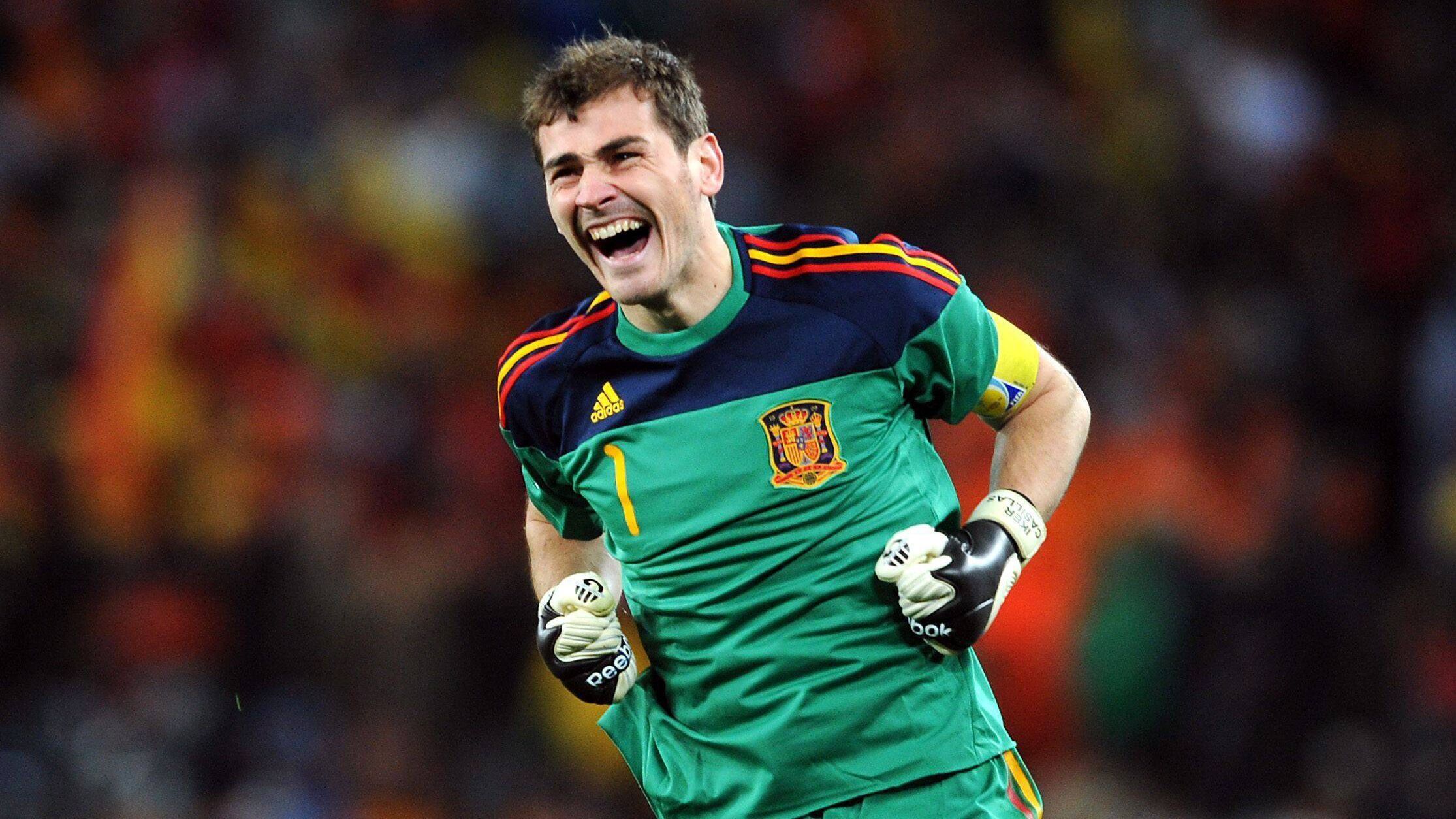 
                <strong>Platz 4 (geteilt): Iker Casillas (Spanien)</strong><br>
                &#x2022; Länderspiele: 167 -<br>&#x2022; Zeitraum: 2000 bis 2016 -<br>&#x2022; Tore: 0<br>
              